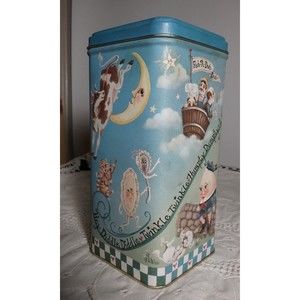 Vintage Nursery Rhyme Tin Box Little Bo Peep Humpty Dumpty Century Resources